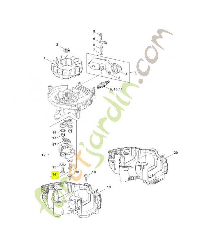 Vis six pans m6 Stihl réf. 0000-951-0606