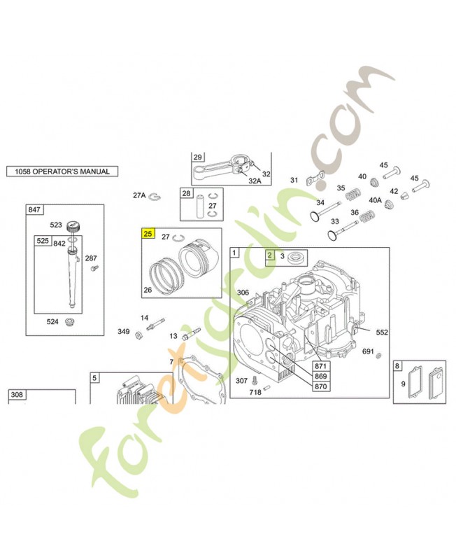 696399 Ensemble piston Stihl réf. 0003-000-1473