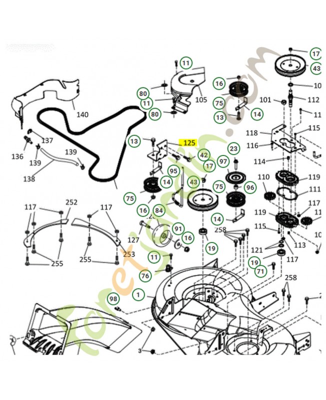 Support réf. Husqvarna 532436994