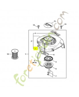 Rivet 6,5x0,5x8,8 Stihl réf. 9416-868-6650
