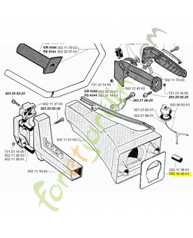 Protection thermique Husqvarna ref. 502160001