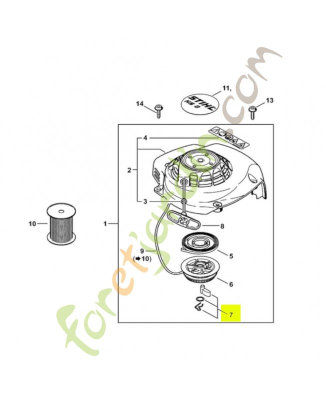 Kit modif cliquet hs Stihl réf. 4237-190-5150