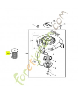 Câble de lancement Ø 2,7 mm x 30,8 m Stihl réf. 0000-930-2281