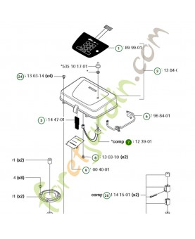 Interrupteur Husqvarna ref. 535123901