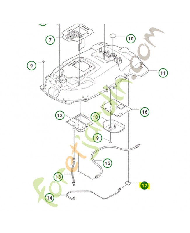 Circuit imprimé Husqvarna ref. 598916001