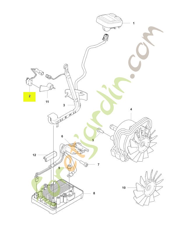 Micro interrupteur Husqvarna réf. 593954101