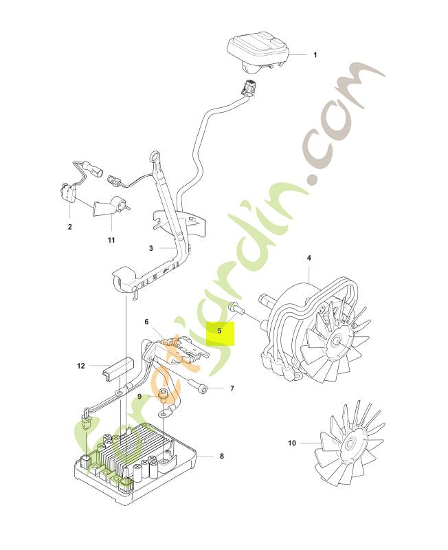 Vis Husqvarna réf. 525755105