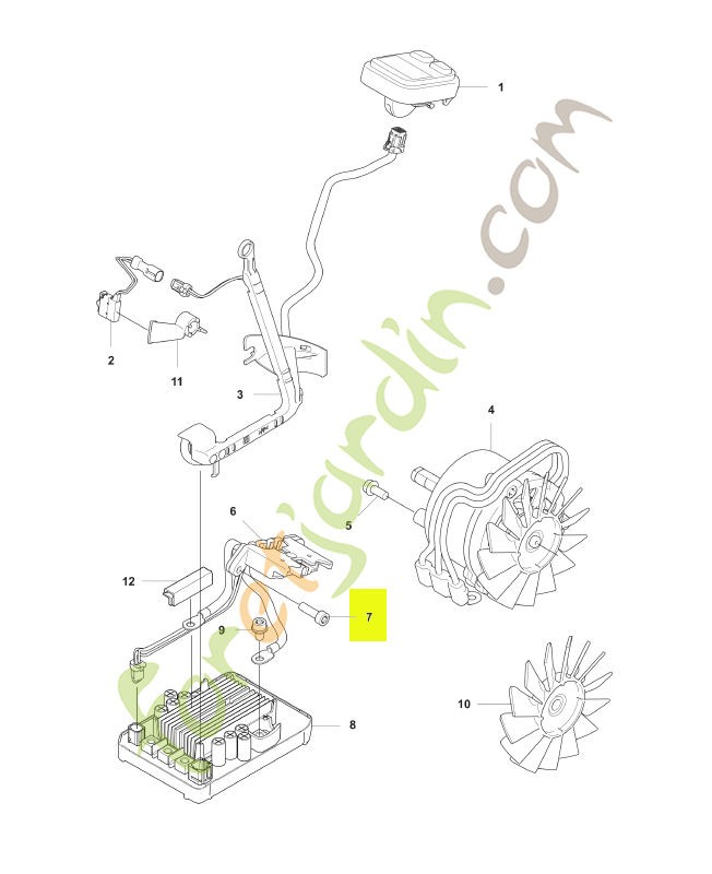 Vis Husqvarna réf : 580292901