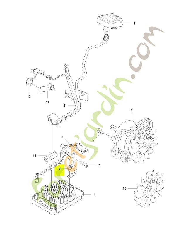 Vis Husqvarna réf : 525755107