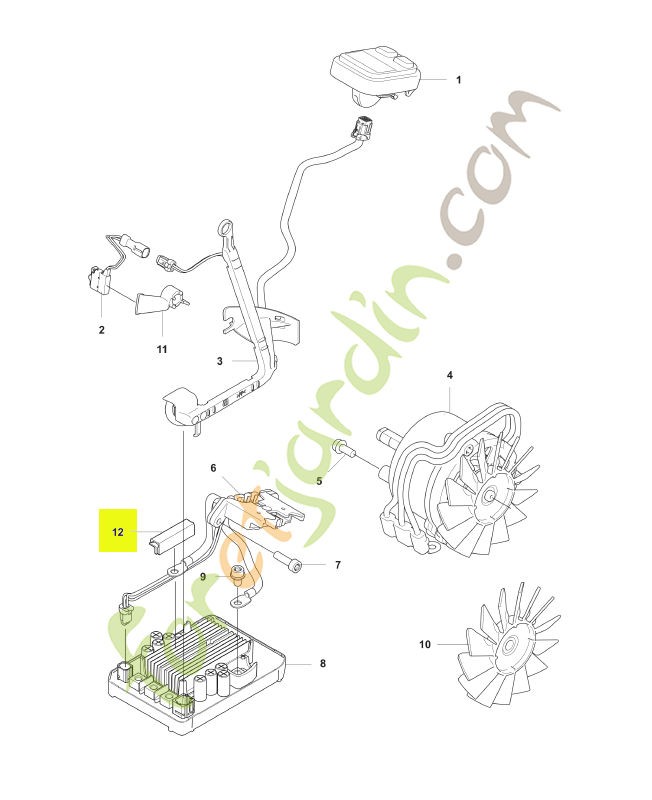 Support Husqvarna réf. 599274801