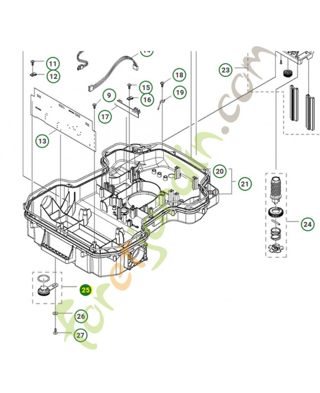 kit bouchon Husqvarna ref. 581621202