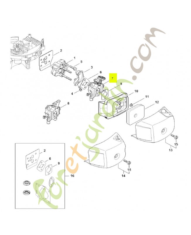 Carburateur complet Stihl réf. 4237-120-0621