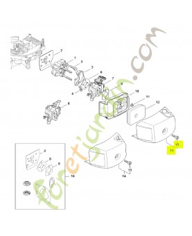 Couvercle de filtre Stihl réf. 4237-140-1006