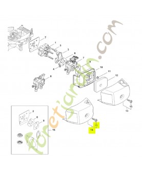 Couvercle de filtre Stihl réf. 4237-140-1003