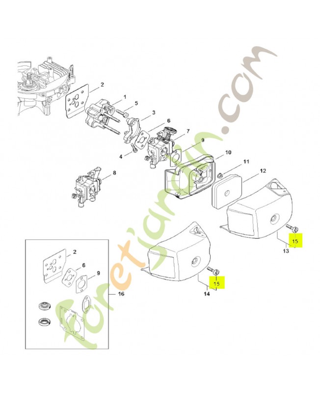 Vis cylindrique IS-M5x21 Stihl réf. 9022-319-1027