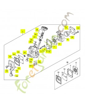 Carburateur complet Stihl réf. 4237-120-0621