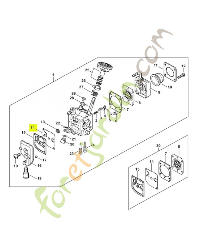 Membrane de pompe Stihl réf. 1129-121-4800