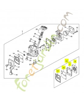 Jeu de joints et de membranes Stihl réf. Z000-003-K004