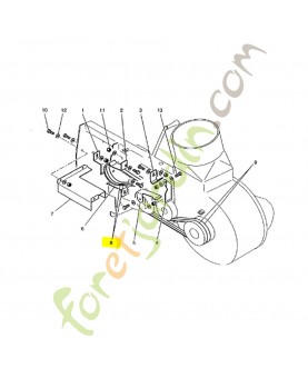 Courroie de Turbine pour autoportée kubota ref. 0083501182