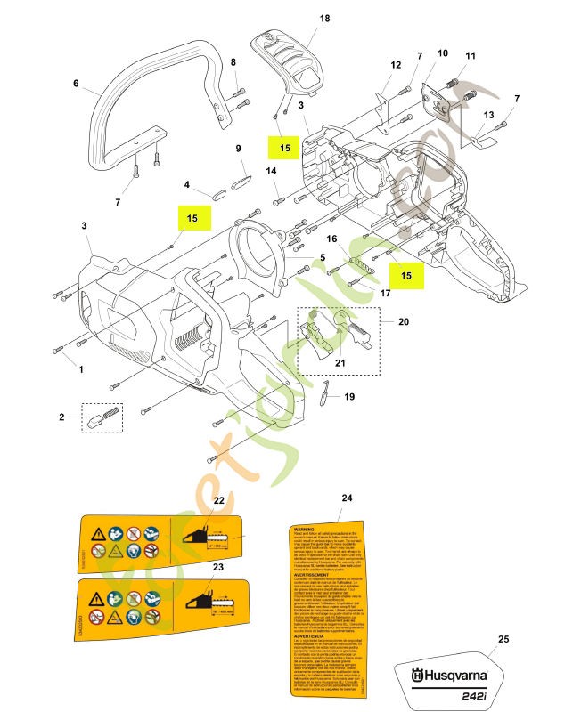 Vis Husqvarna réf. 535395201