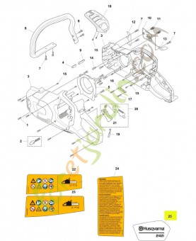 Marque d'autocollants 242i Husqvarna réf.540238401