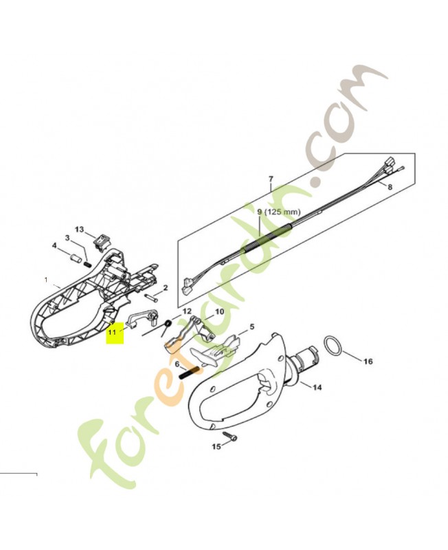 Levier d'arrêt Stihl réf. 4237-182-0800