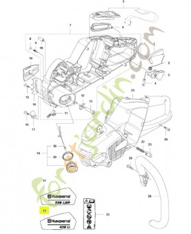 Autocollant Husqvarna réf. 578229201