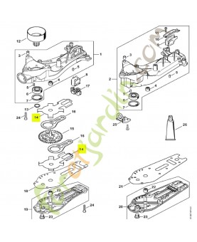Tôle de butée Stihl réf. 4237-642-4801