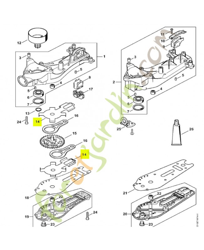 Tôle de butée Stihl réf. 4237-642-4801