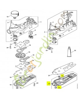 Couvercle de réducteur Stihl réf. 4237-640-5801