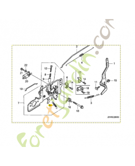 Ressort de levier Honda réf. 16576ZE7300