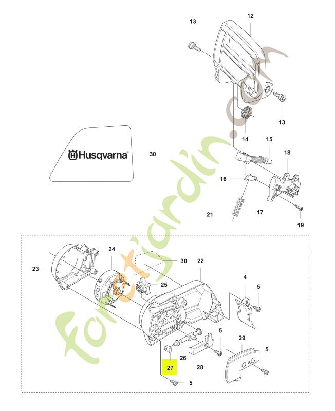 Douille Husqvarna réf. 525354301