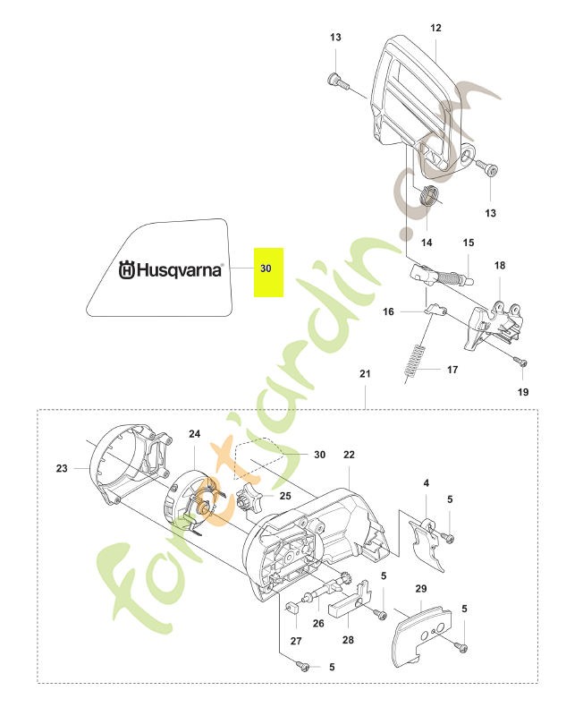 Autocollant Husqvarna réf. 578915801