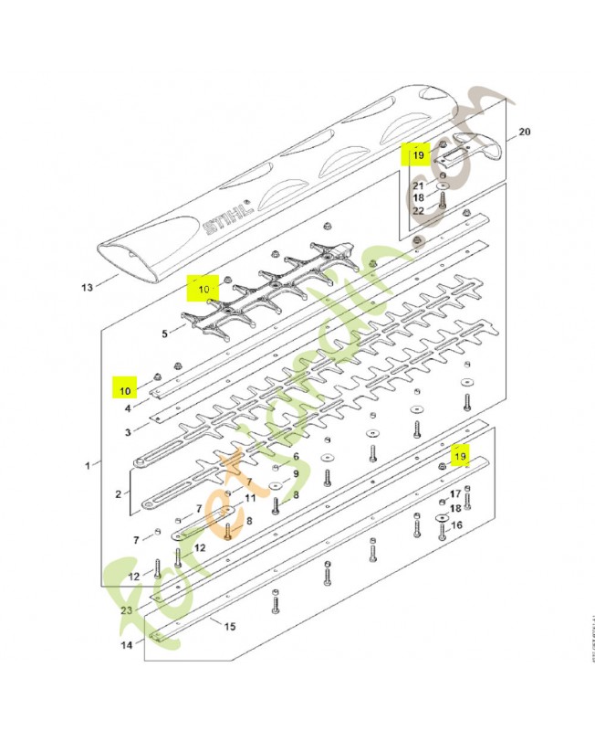 Ecrou a six pans Stihl réf. 9216-263-0710