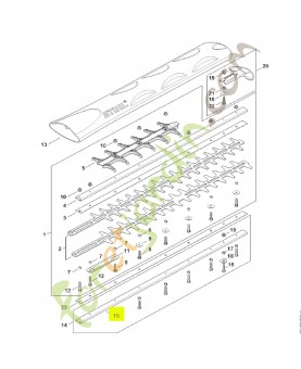 Glissière de guidage 600 mm / 24" R Stihl réf. 4237-740-6504