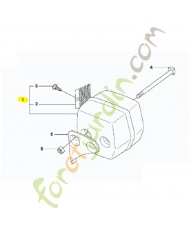 Pot d'echappement Husqvarna ref. 503749103