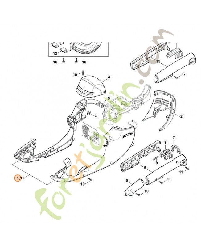 Carter moteur Stihl ref. 4812-600-0814
