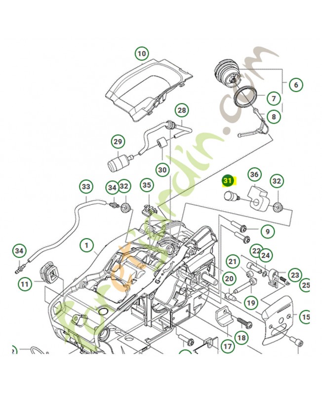 Reniflard Husqvarna ref. 597866301