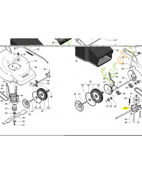 Boitier Husqvarna ref. 544343201