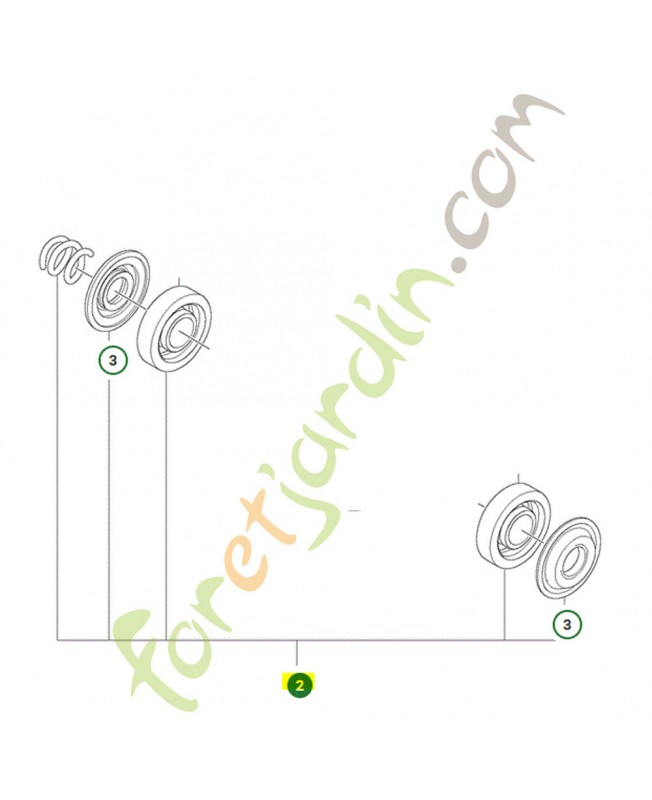 Kit de roulement Husqvarna ref. 591465401