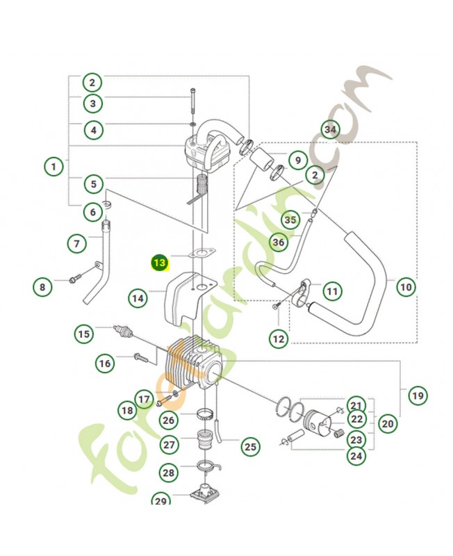 Joint Husqvarna ref. 544079401