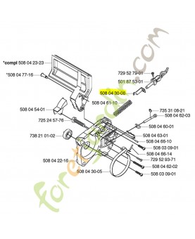Ressort Husqvarna ref. 508043006