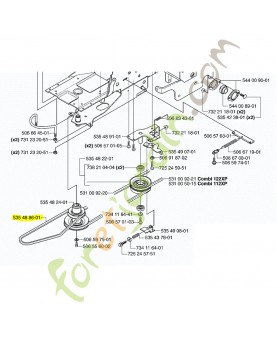 Courroie Husqvarna ref. 589533401