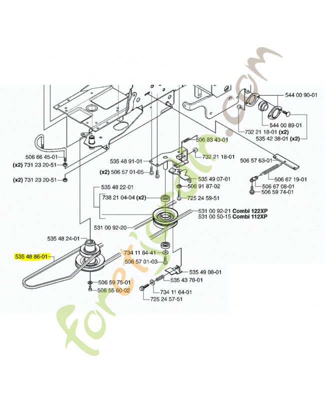 Courroie Husqvarna ref. 589533401