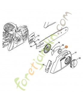 Molette de tension Stihl ref. 1121-648-2200