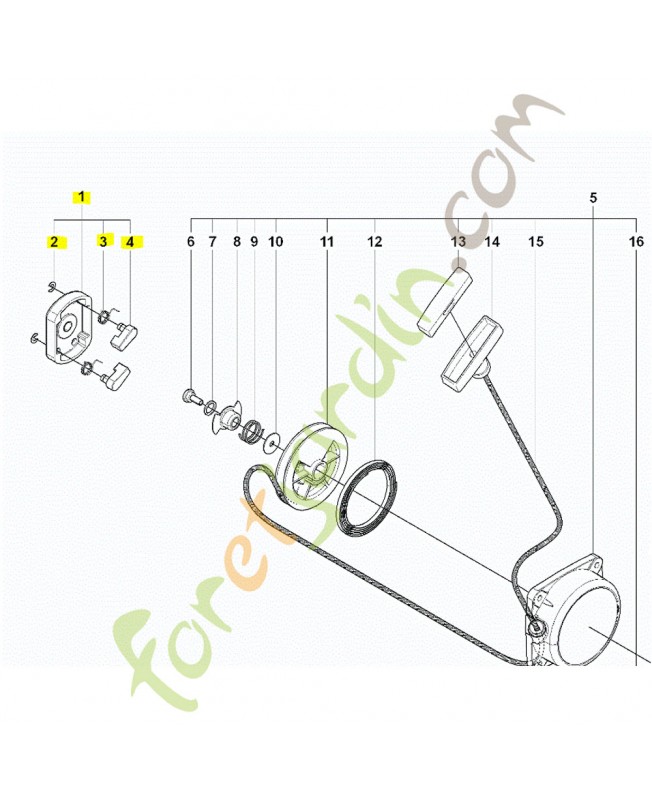 Poulie Husqvarna ref. 521629501
