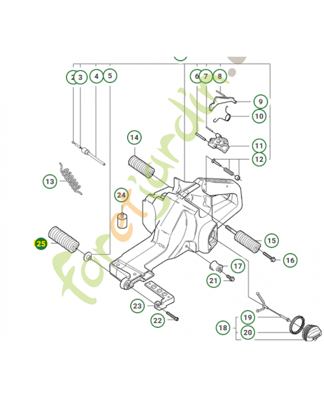 Amortisseur Husqvarna ref. 503132701