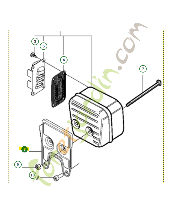 Support pot Husqvarna ref. 503140101 en stock