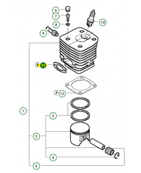 Joint echapement Husqvarna ref. 503131301 en stock