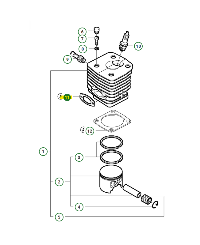 Joint echapement Husqvarna ref. 503131301 en stock